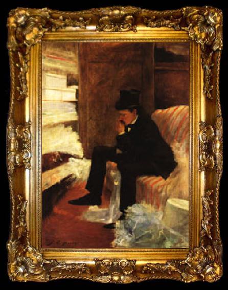 framed  Jean-Louis Forain The Widower, ta009-2